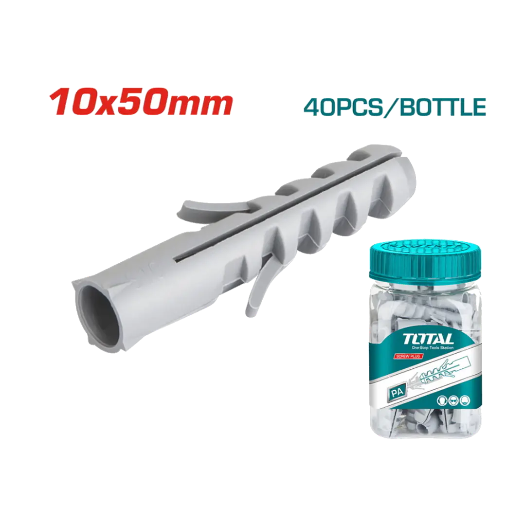TARUGO PLASTICO POR 40PCS 10X50MM TOTAL 1