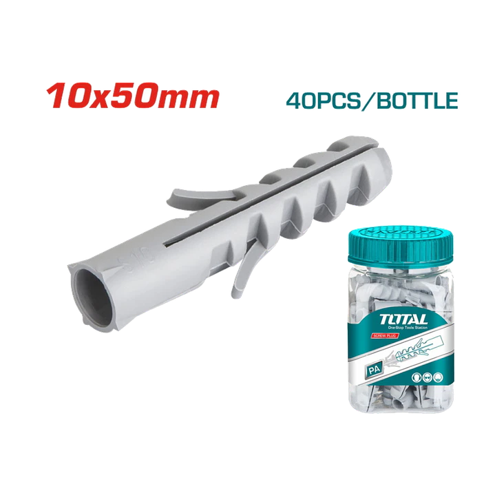 TARUGO PLASTICO POR 40PCS 10X50MM TOTAL 1