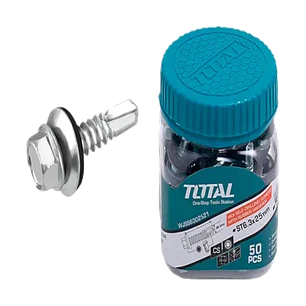 Tornillo Autoperforante C/golilla De 6.3 X 25mm 50 Und Total
