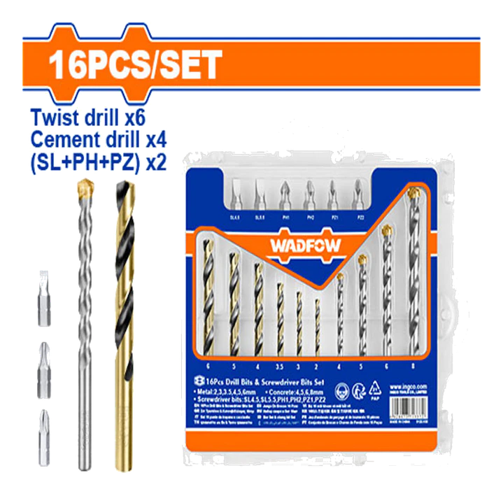 JUEGO DE 16 PCS BROCAS Y PUNTAS  1