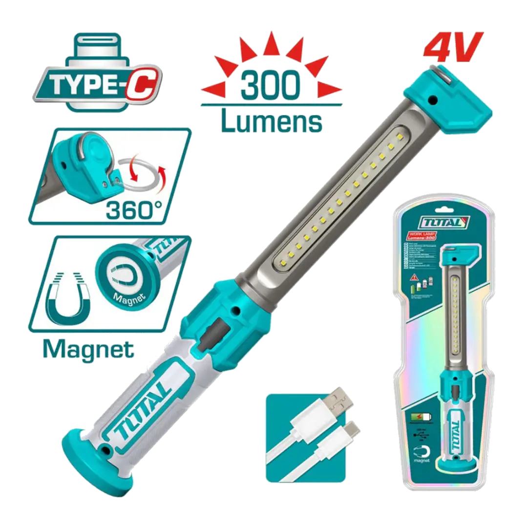 LAMPARA DE TRABAJO INALAMBRICO 3.5W 4V Total 1