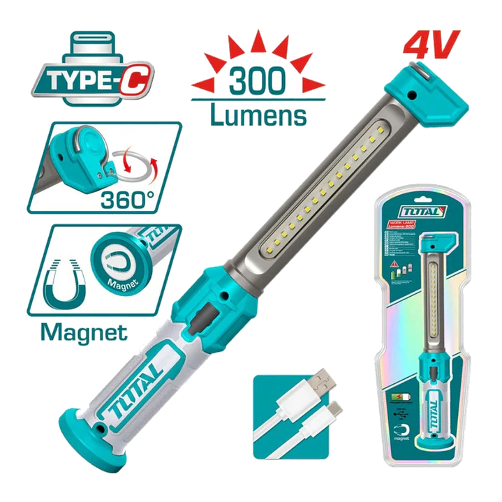 LAMPARA DE TRABAJO INALAMBRICO 3.5W 4V Total 1