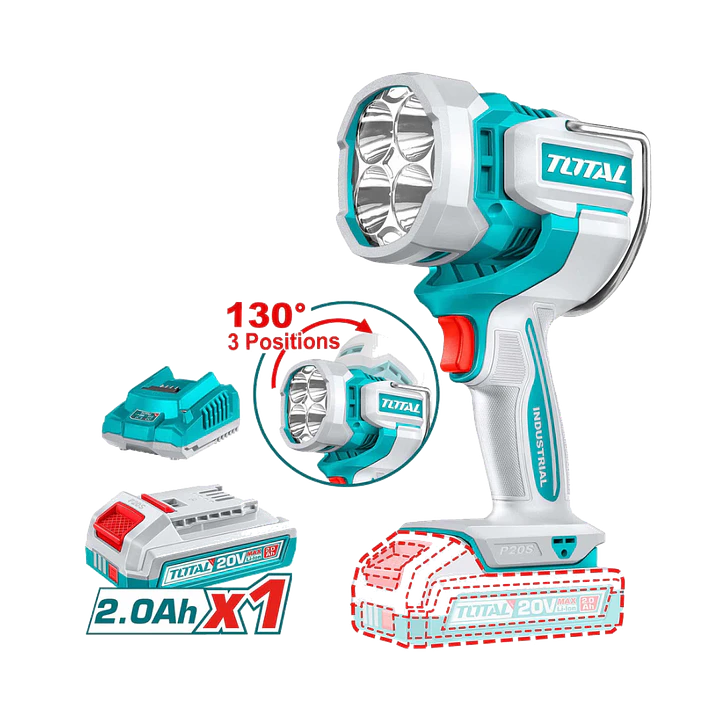 LAMPARA DE TRABAJO INALAMBRICO 20V 22.5W CON BAT Y CARG TOTAL 1