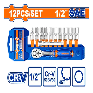 JUEGO DADOS Y CHICHARA 12 PCS 1/2 WADFOW