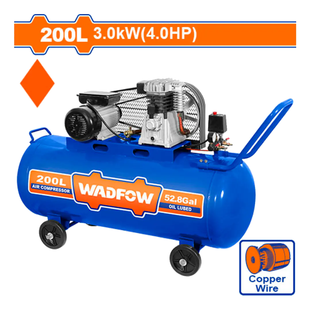COMPRESOR DE AIRE 3000W 200L  1