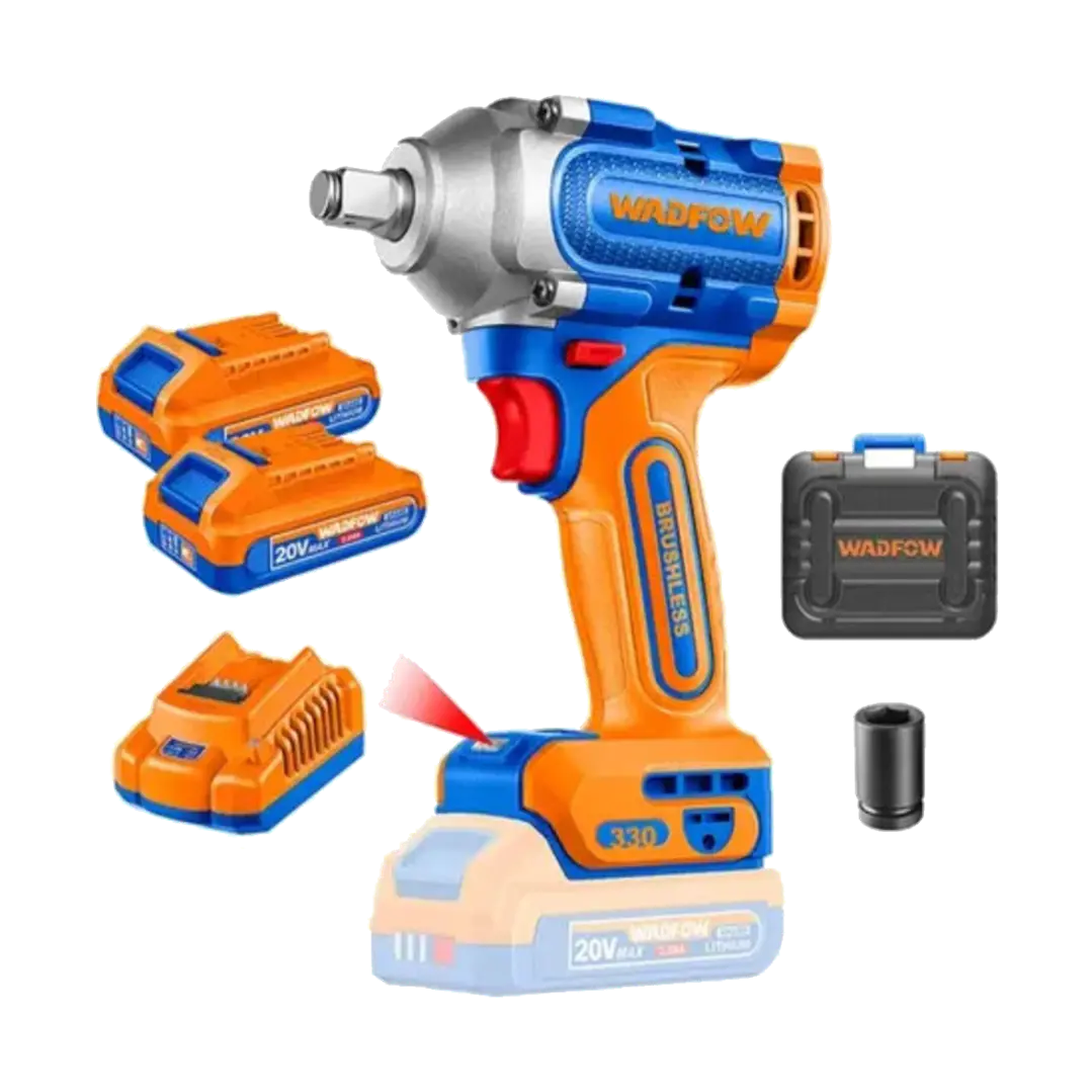 LLAVE DE IMPACTO 1/2 20V 2 BATERIA Y CARGADOR WADFOW 1