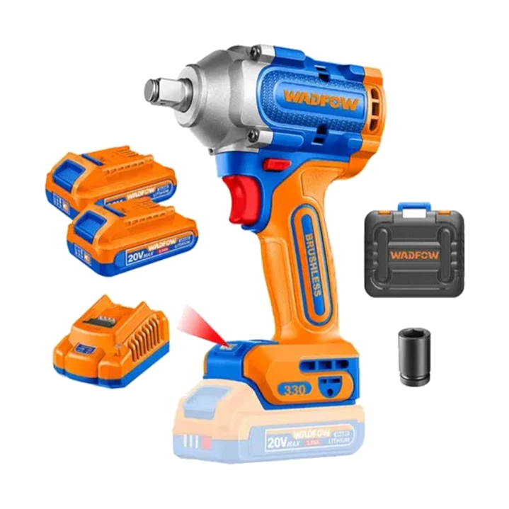 LLAVE DE IMPACTO 1/2 20V 2 BATERIA Y CARGADOR WADFOW 1