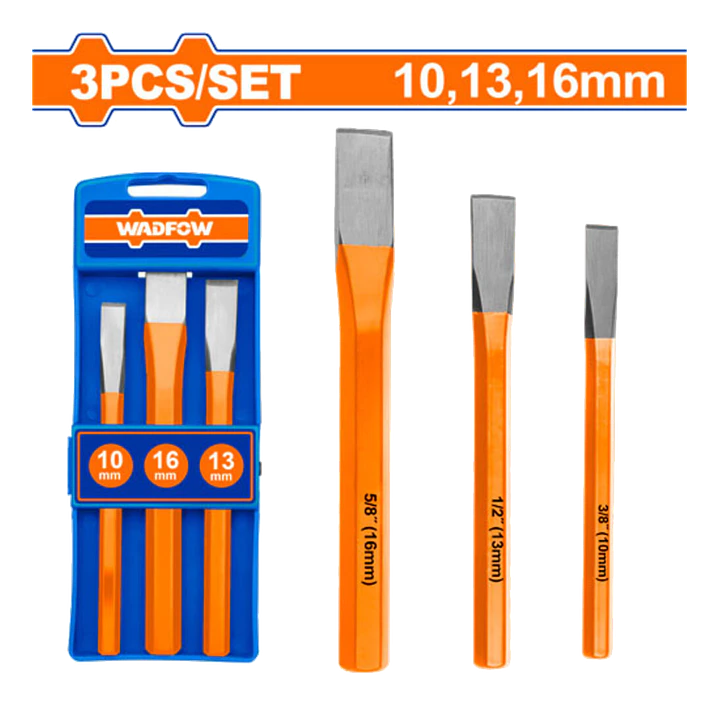 SET 3 CINCEL ACERO PLANO WADFOW 1
