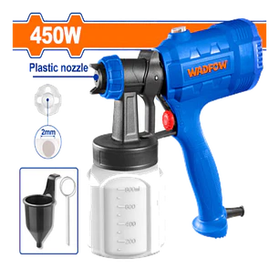 PISTOLA DE PINTAR 450W VASO PLASTICO 800ML WADFOW