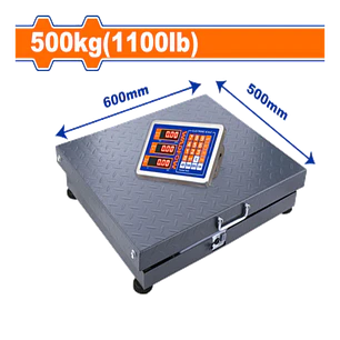 BALANZA ELECTRONICA DE PISO 500 KG WADFOW 