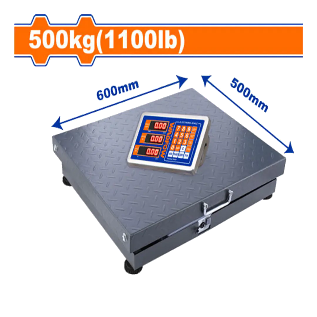 BALANZA ELECTRONICA DE PISO 500 KG WADFOW  1