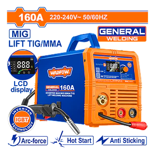 MAQUINA DE SOLDAR INVERTER 160A MAG/MIG/MMA/TIG LIFT WADFOW