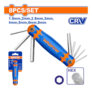 JUEGO 8 LLAVE HEX WADFOW