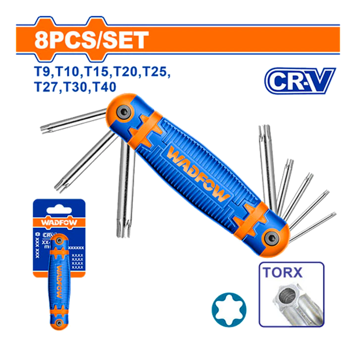 JUEGO 8 LLAVE TORX  WADFOW 1