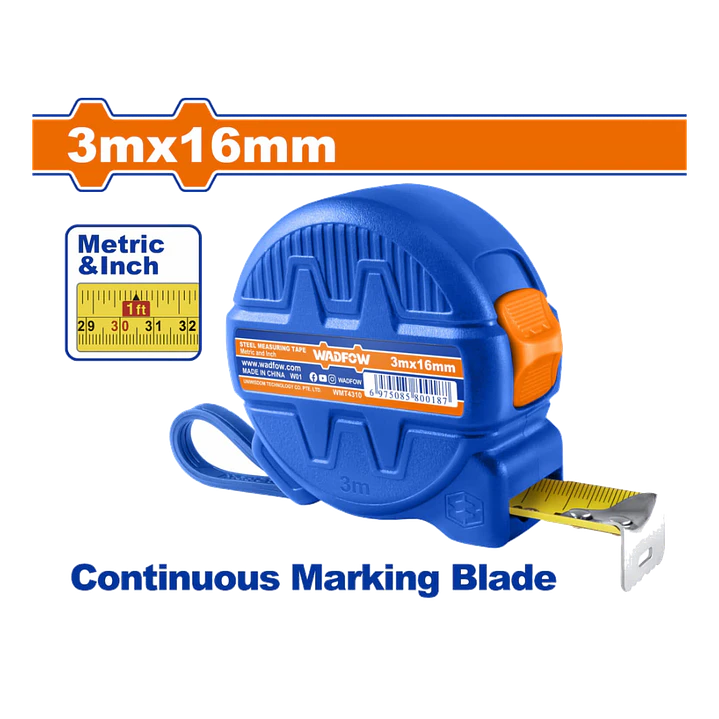 CINTA METRICA 3MT X 16MM  WADFOW 1