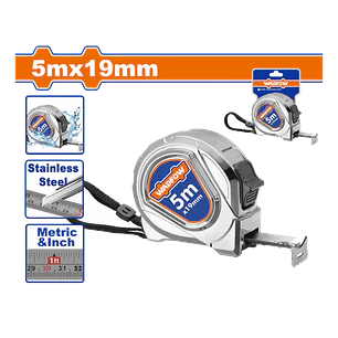 CINTA METRICA ACERO 5MT X 19MM  WADFOW