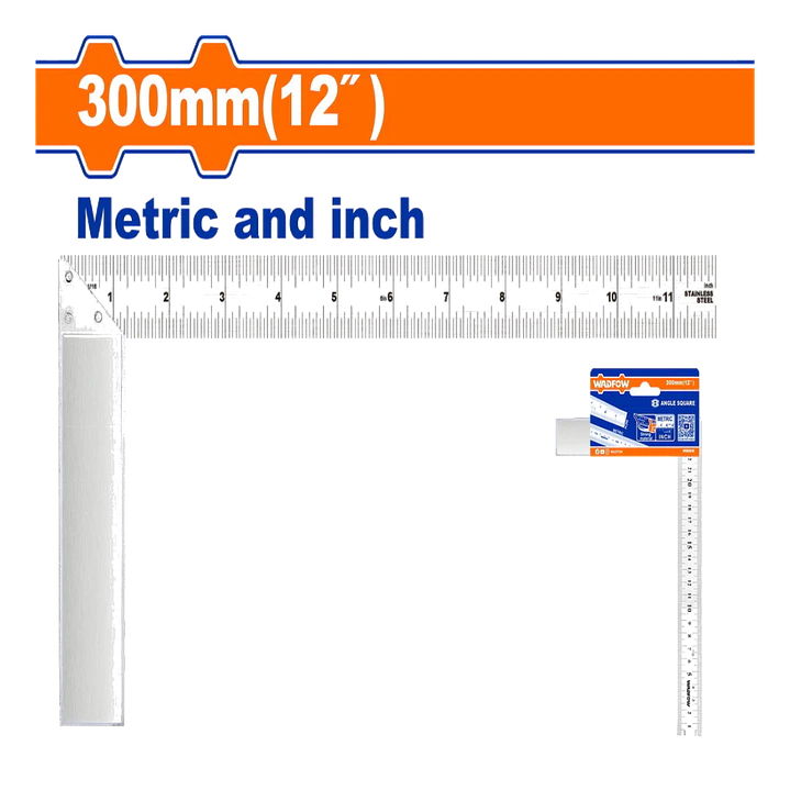 ESCUADRA ALUMININO 300 MM WADFOW 1