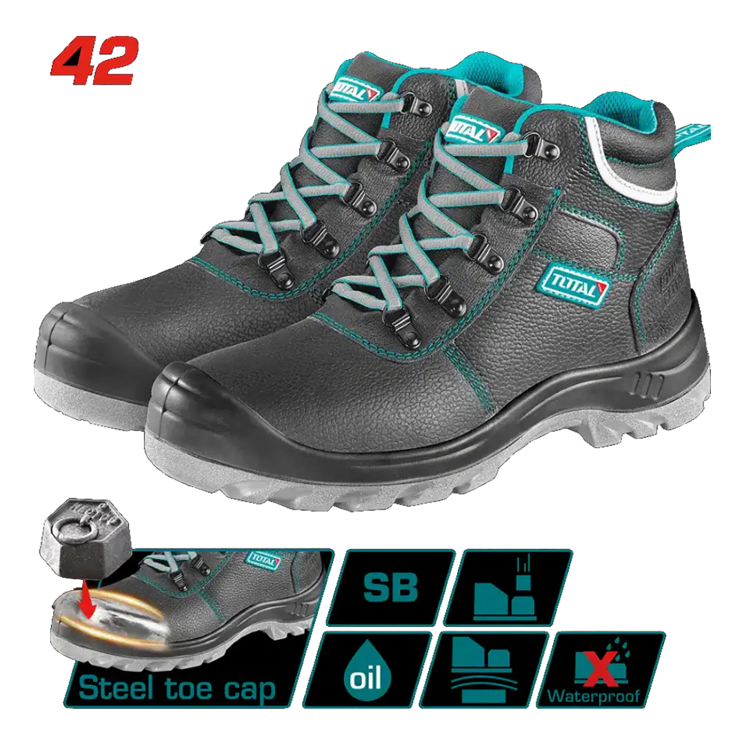 ZAPATO DE SEGURIDAD T 42 CON PUNTA ACERO TOTAL 1