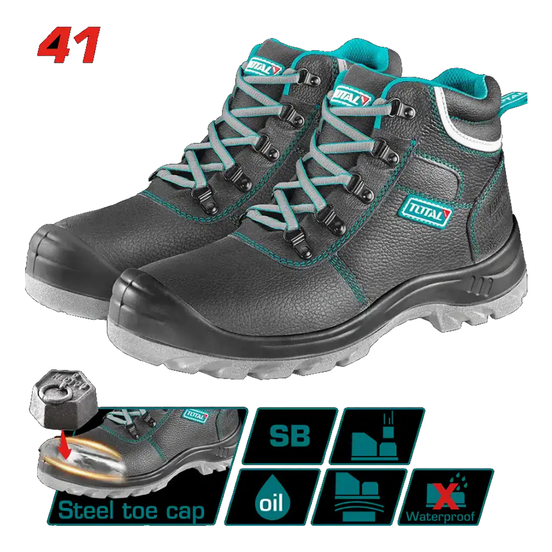 ZAPATO DE SEGURIDAD T 41 CON PUNTA ACERO TOTAL 1