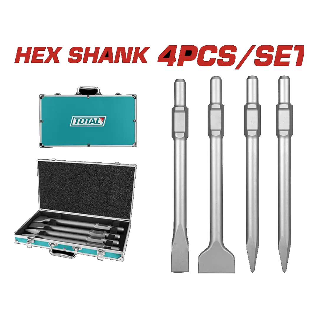 JGO PUNTOS Y CINCELES POR 4PCS HEX TOTAL 1
