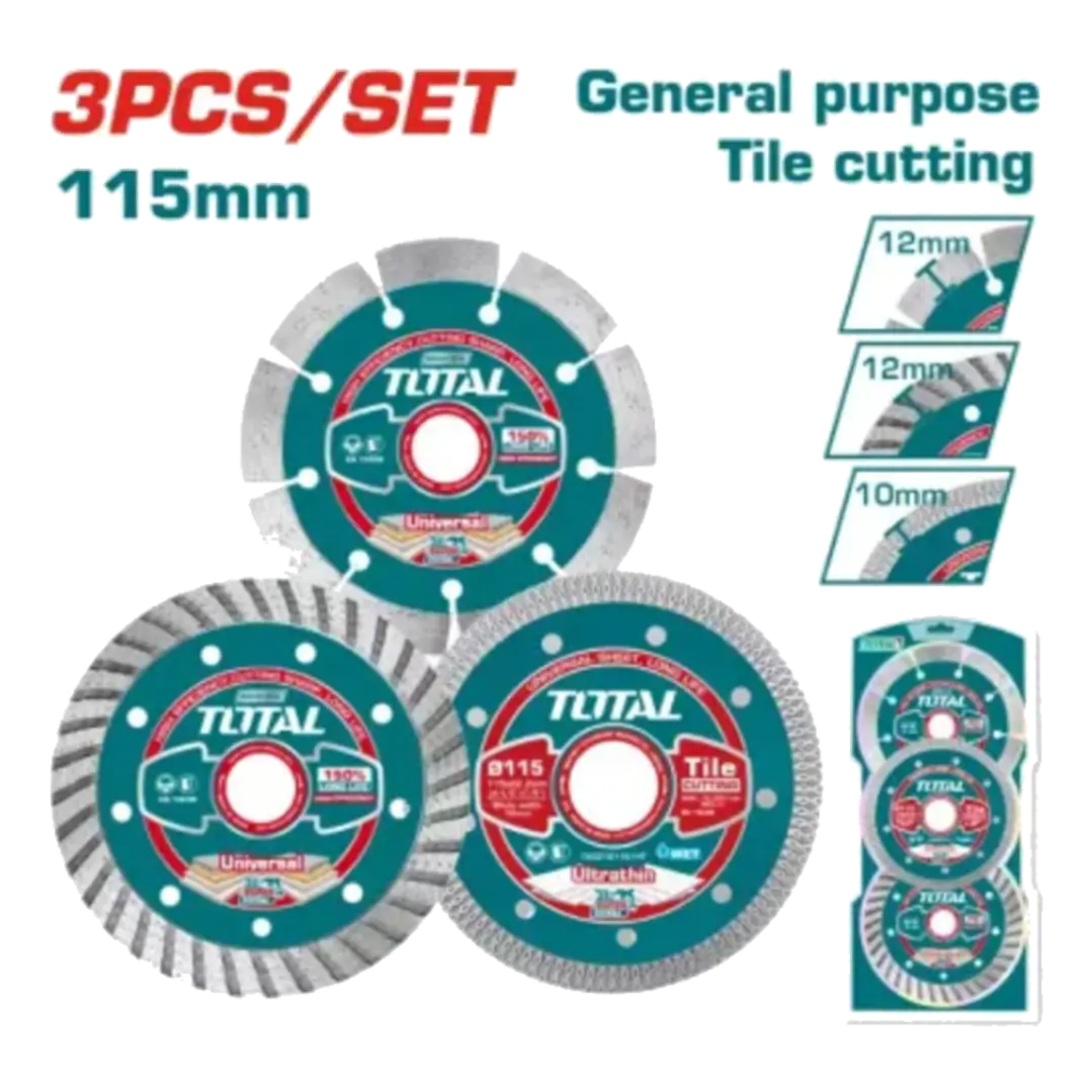 Juego de discos 115mm Total 1