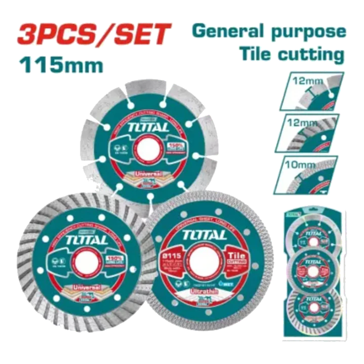 Juego de discos 115mm Total 1