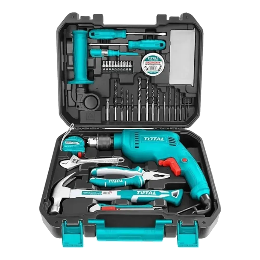 Kit Taladro Percutor 680w + Herramientas - 115 Piezas Total 1