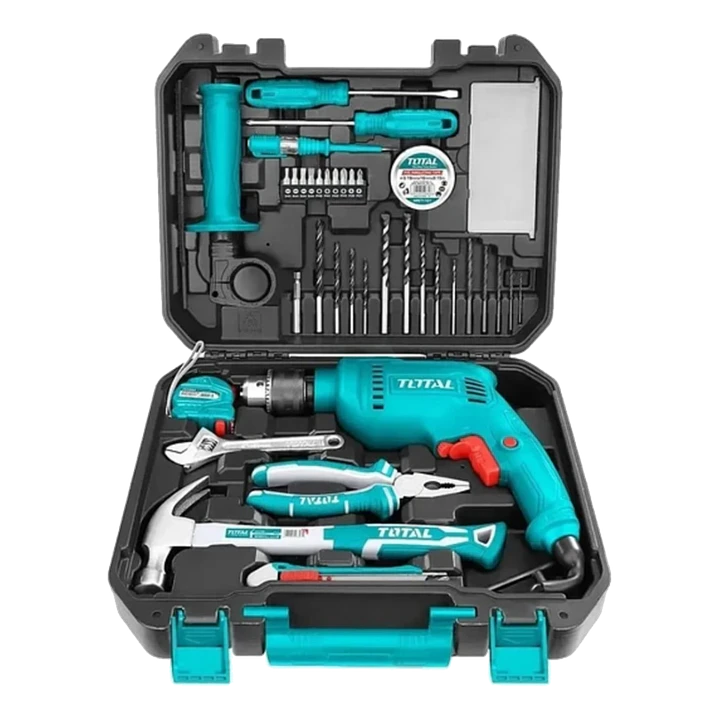 Kit Taladro Percutor 680w + Herramientas - 115 Piezas Total 1