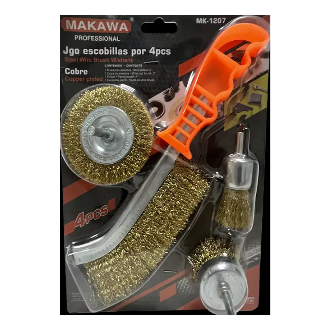 JGO ESCOBILLAS POR 4PCS MAKAWA 1