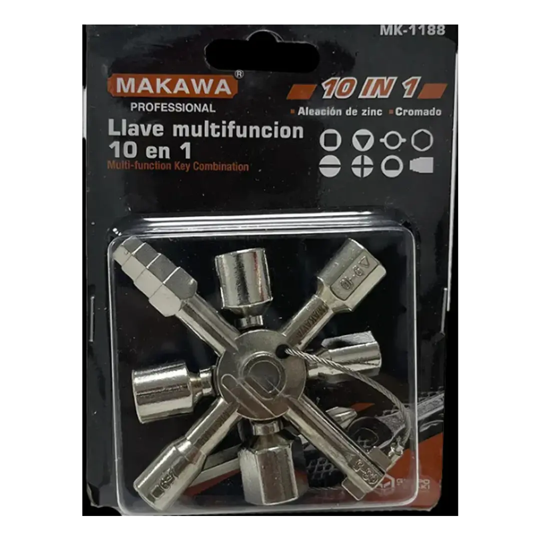 LLAVE 10 EN 1 MULTIFUNCION MAKAWA 1