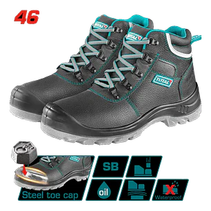 ZAPATO DE SEGURIDAD T 46 CON PUNTA ACERO TOTAL