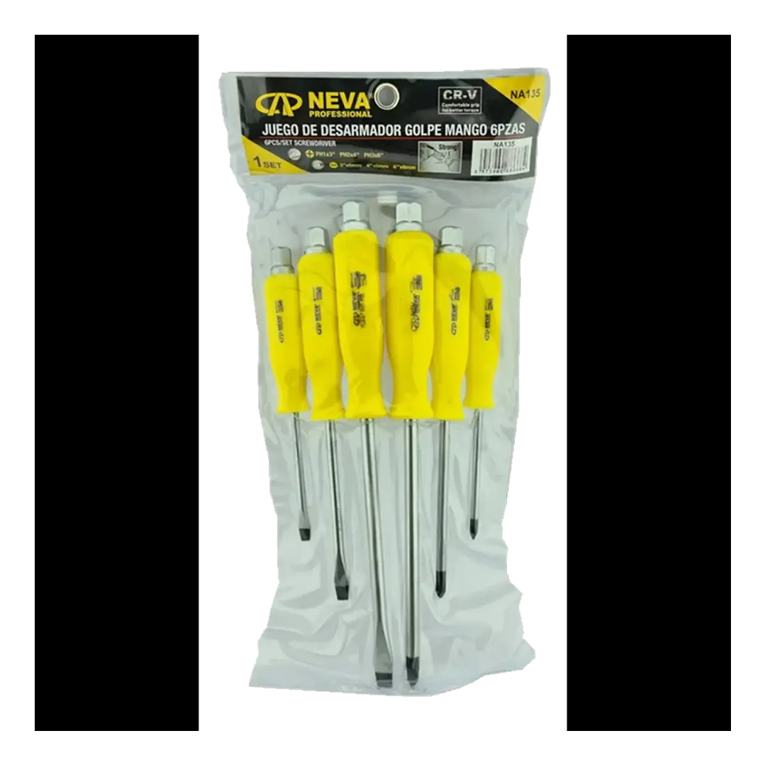 JGO DESTRONILLADOR 6PCS GOLPE NEVA 1