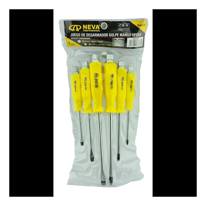 JGO DESTRONILLADOR 6PCS GOLPE NEVA 1