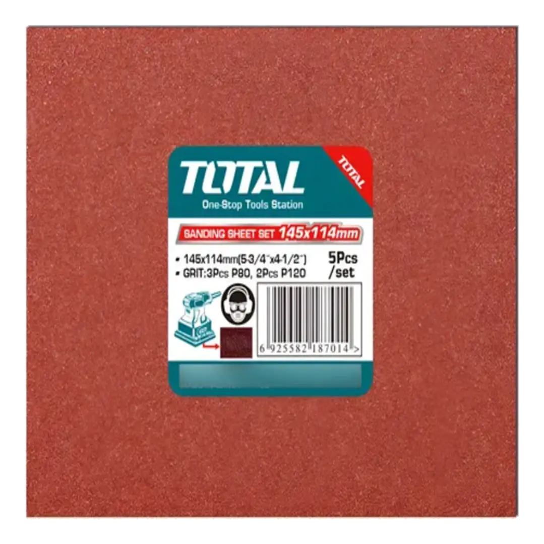 LIJA PARA LIJADORA 145X114MM POR 5PCS TOTAL 1