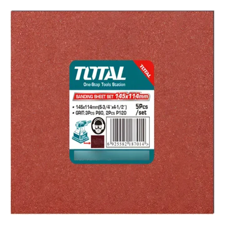 LIJA PARA LIJADORA 145X114MM POR 5PCS TOTAL 1