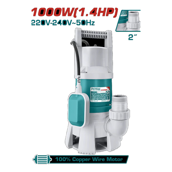 BOMBA SUMERGIBLE 1000W/1.4HP 1