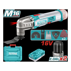 HERRAMIENTA MULTIUSO INALAMBRICO 16V + 2 BATERIA Y CARGADOR