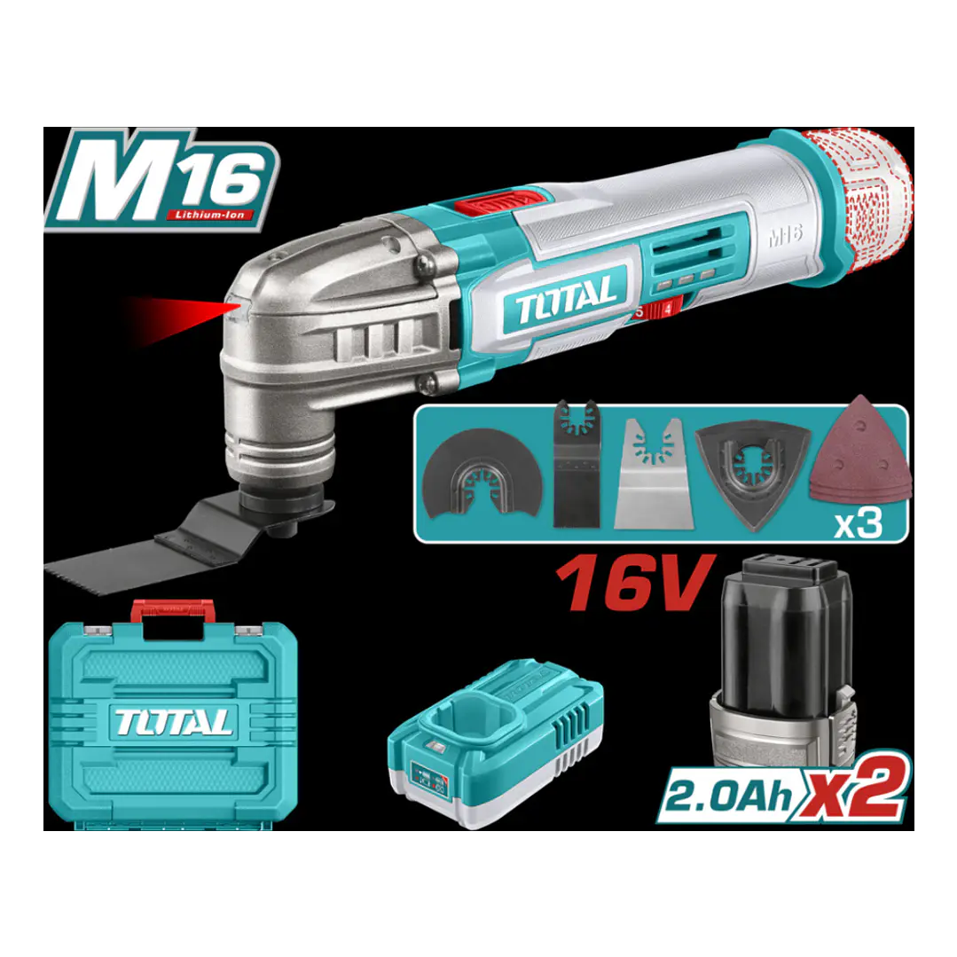 HERRAMIENTA MULTIUSO INALAMBRICO 16V + 2 BATERIA Y CARGADOR 1