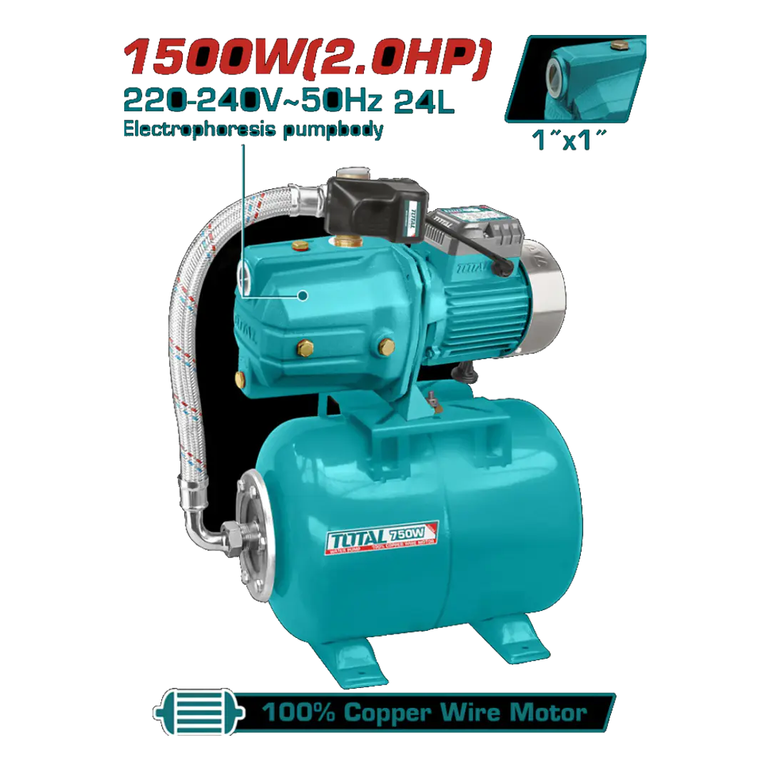 BOMBA DE AGUA 1500W 2,0HP 1