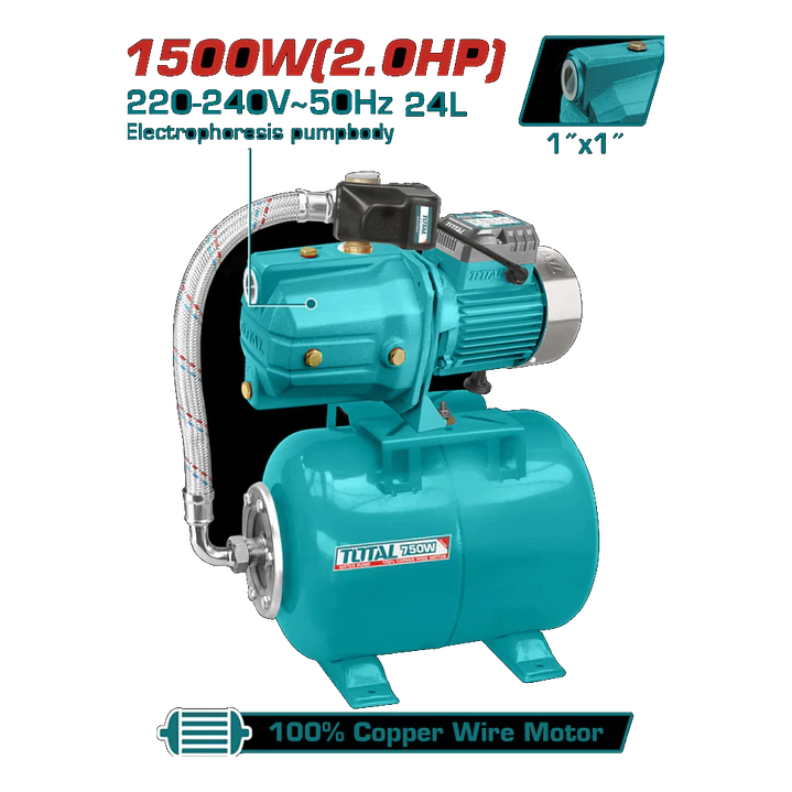 BOMBA DE AGUA 1500W 2,0HP 1
