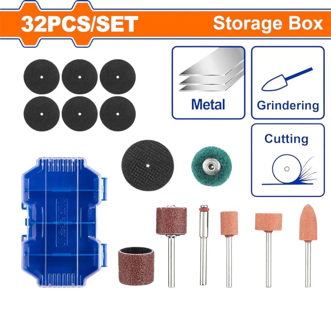 ACCESORIOS MINIRECTIFICADORA 32 PCS WADFOW 1
