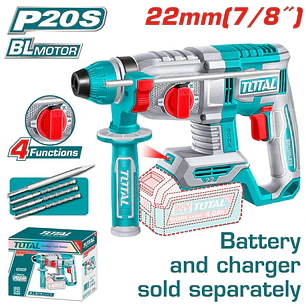 ROTOMARTILLO INALAMBRICO 20V 22MM 2.0J SIN BATERIA SIN CARGADOR TOTAL TRHLI22208