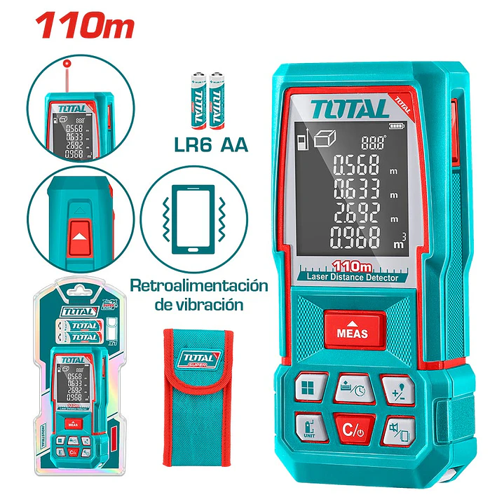 MEDIDOR DE DISTANCIA LASER 110MTS TOTAL 2