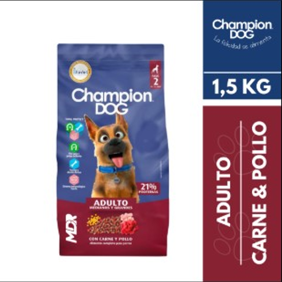Champion Dog 1,5kg Manga 8uni 1