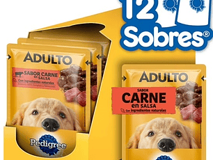 Sobres Pedigree X12 Carne
