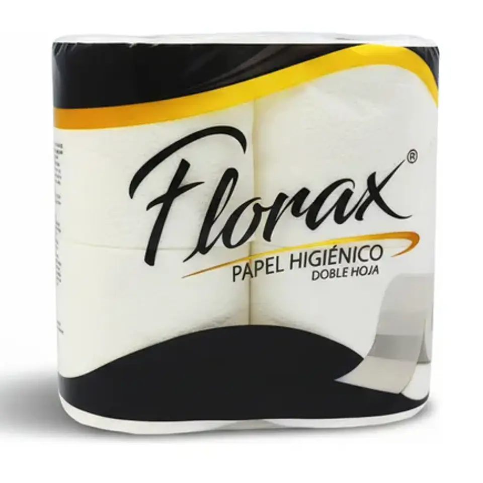 PAPEL HIGIENICO FLORAX 20 MTS 4X12 1