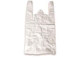BOLSA CAMISETA 32X40 BLANCA 100UNI