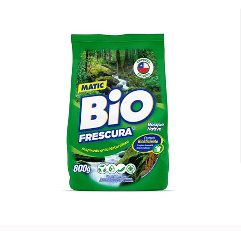 DETERGENTE BIO POLVO 800G BOSQUE NATIVO