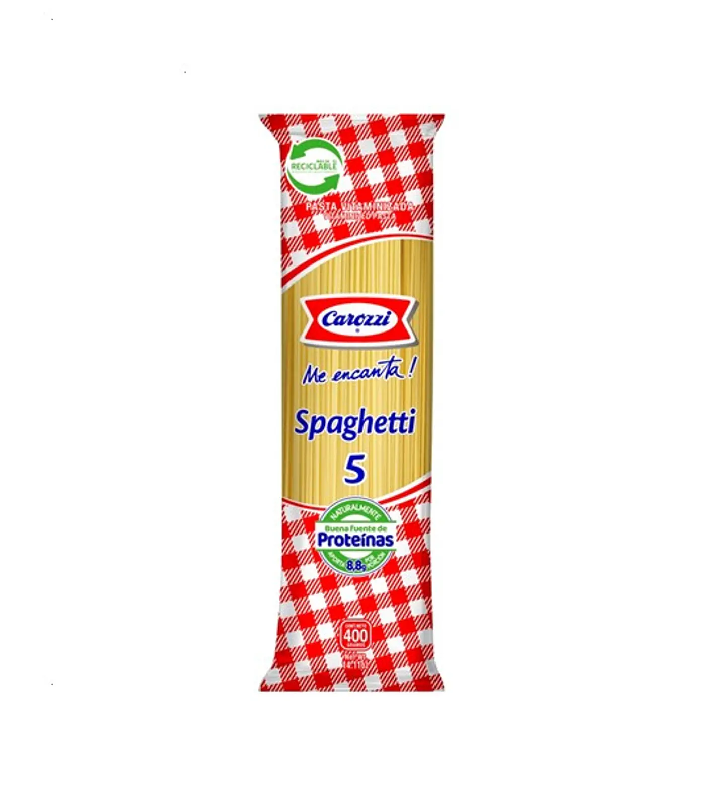 FIDEOS SPAGHETTI 5 CAROZZI 400G 1