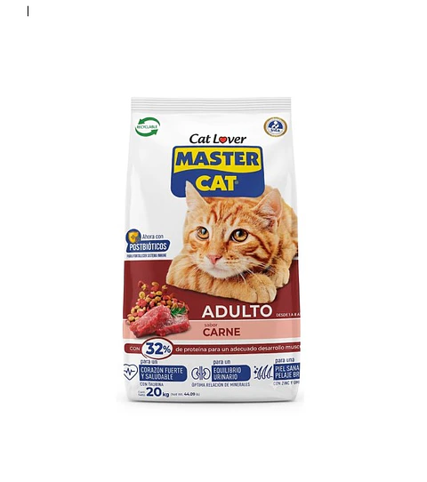 MASTER CAT 20 KG ADULTO CARNE 